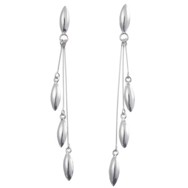 Aretes de semillas colgantes de plata - Imagen 5