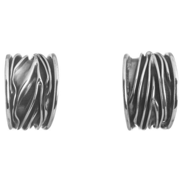 Arracadas pavonadas de plata - Imagen 4